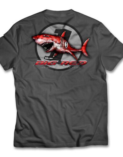 Big Red Camaro Shark Tee Shirt Back