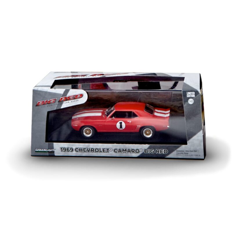 Big Red Camaro Diecast Car In Box