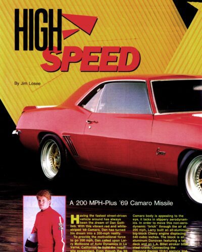 big red press - camero cars high speed